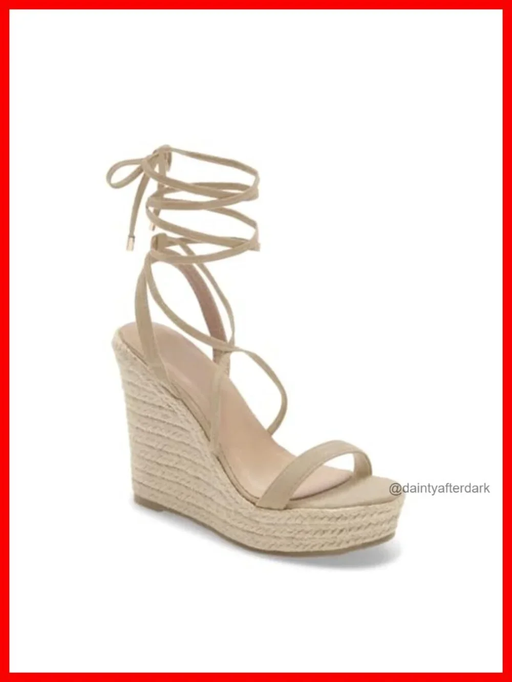Women's Espadrille Wedge Sandals Lace Up Platform Ankle Strap Slingback Summer